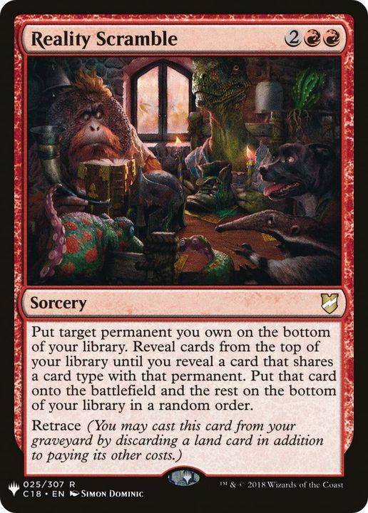 Reality Scramble in the group Magic the Gathering / Types / Colors / Red at Proxyprinters.com (9511)