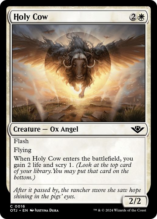 Holy Cow in the group Magic the Gathering / Sets / Outlaws of Thunder Junction at Proxyprinters.com (95122)