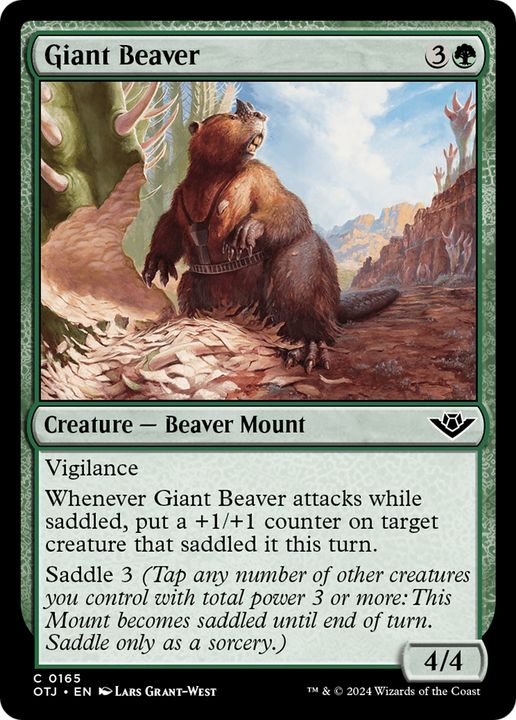 Giant Beaver in the group Magic the Gathering / Sets / Outlaws of Thunder Junction at Proxyprinters.com (95126)