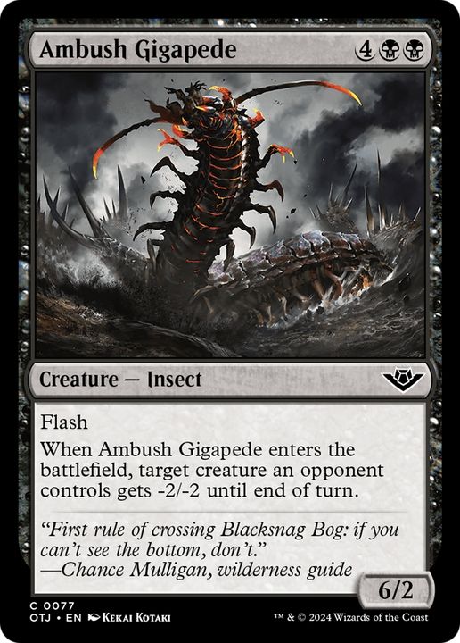 Ambush Gigapede in the group Magic the Gathering / Sets / Outlaws of Thunder Junction at Proxyprinters.com (95133)