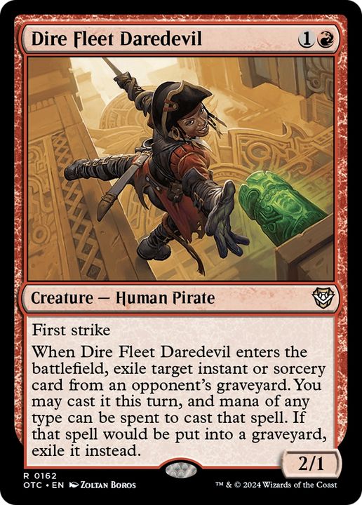 Dire Fleet Daredevil in the group Magic the Gathering / Sets / Outlaws of Thunder Junction Commander at Proxyprinters.com (95172)