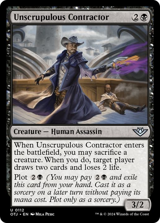 Unscrupulous Contractor in the group Magic the Gathering / Types / Colors / Black at Proxyprinters.com (95173)