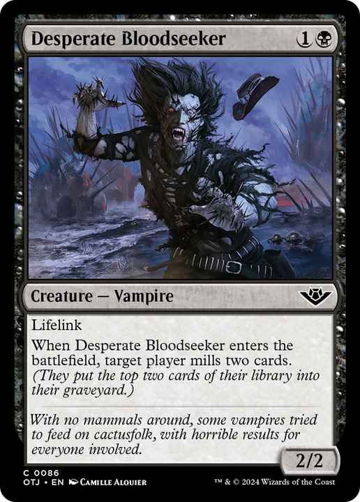 Desperate Bloodseeker in the group Magic the Gathering / Sets / Outlaws of Thunder Junction at Proxyprinters.com (95200)