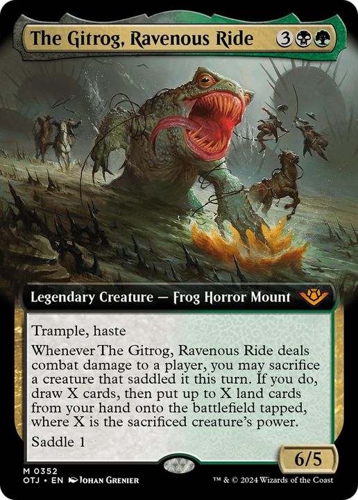 The Gitrog, Ravenous Ride in the group Magic the Gathering / Sets / Outlaws of Thunder Junction at Proxyprinters.com (95202)