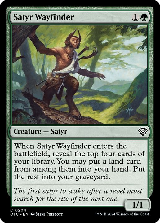 Satyr Wayfinder in the group Magic the Gathering / Sets / Outlaws of Thunder Junction Commander at Proxyprinters.com (95205)