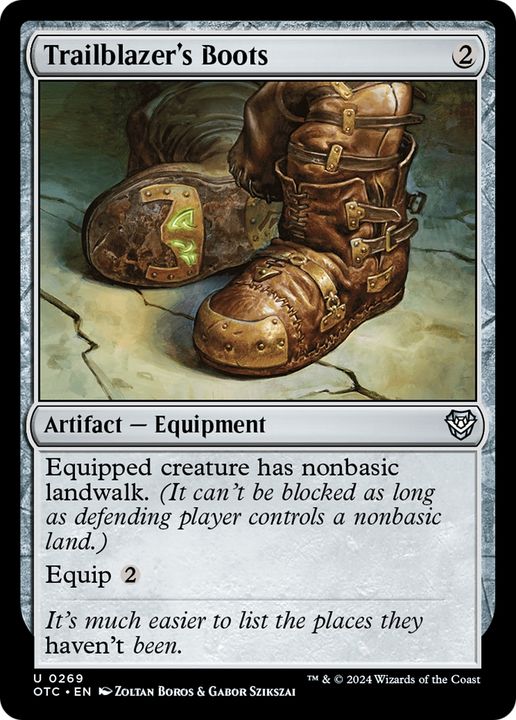 Trailblazer's Boots in the group Magic the Gathering / Sets / Outlaws of Thunder Junction Commander at Proxyprinters.com (95212)