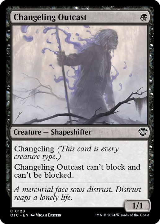 Changeling Outcast in the group Magic the Gathering / Types / Colors / Black at Proxyprinters.com (95219)