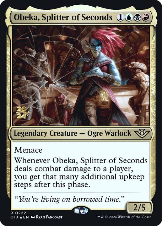 Obeka, Splitter of Seconds in the group Magic the Gathering / Sets / Outlaws of Thunder Junction Promos at Proxyprinters.com (95222)