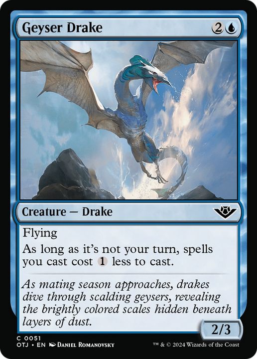 Geyser Drake in the group Magic the Gathering / Sets / Outlaws of Thunder Junction at Proxyprinters.com (95245)