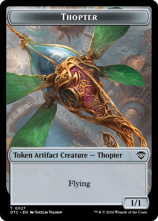 Thopter in the group Magic the Gathering / Sets / Outlaws of Thunder Junction Commander Tokens at Proxyprinters.com (95279)