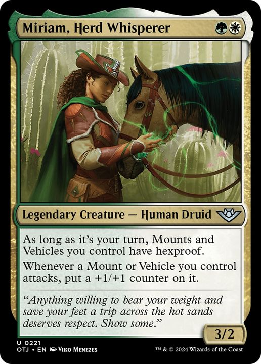 Miriam, Herd Whisperer in the group Magic the Gathering / Sets / Outlaws of Thunder Junction at Proxyprinters.com (95293)