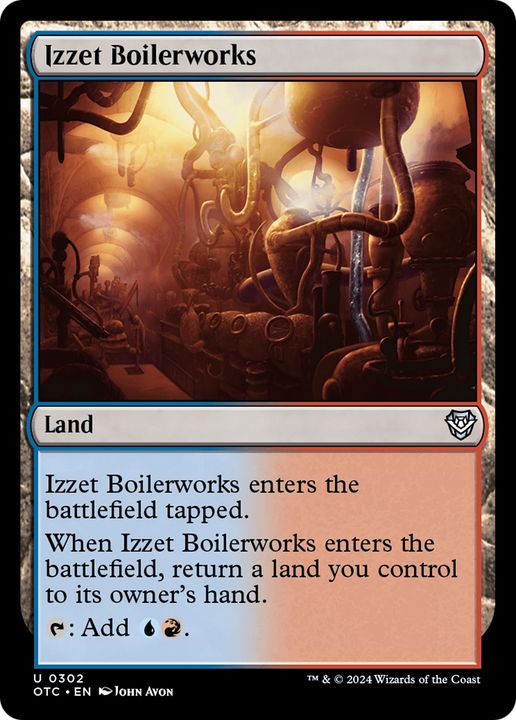 Izzet Boilerworks in the group Magic the Gathering / Sets / Outlaws of Thunder Junction Commander at Proxyprinters.com (95294)