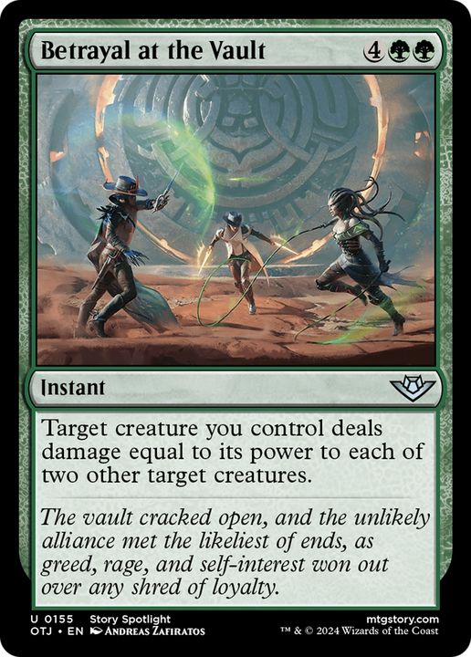 Betrayal at the Vault in the group Magic the Gathering / Types / Colors / Green at Proxyprinters.com (95310)