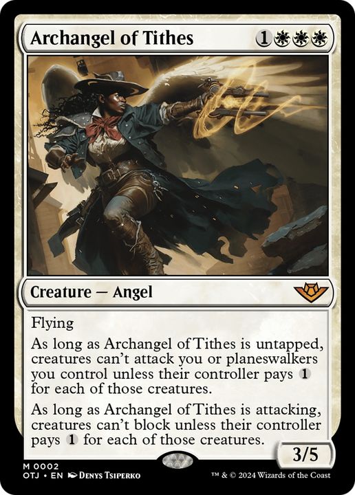 Archangel of Tithes in the group Magic the Gathering / Sets / Outlaws of Thunder Junction at Proxyprinters.com (95326)