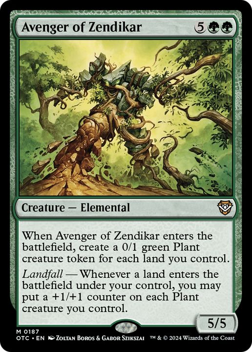 Avenger of Zendikar in the group Magic the Gathering / Sets / Outlaws of Thunder Junction Commander at Proxyprinters.com (95353)