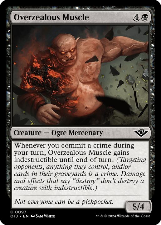 Overzealous Muscle in the group Magic the Gathering / Sets / Outlaws of Thunder Junction at Proxyprinters.com (95355)