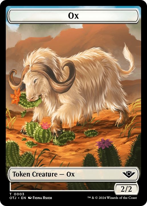 Ox in the group Magic the Gathering / Sets / Outlaws of Thunder Junction Tokens at Proxyprinters.com (95358)