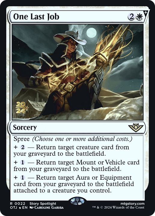 One Last Job in the group Magic the Gathering / Types / Colors / White at Proxyprinters.com (95362)