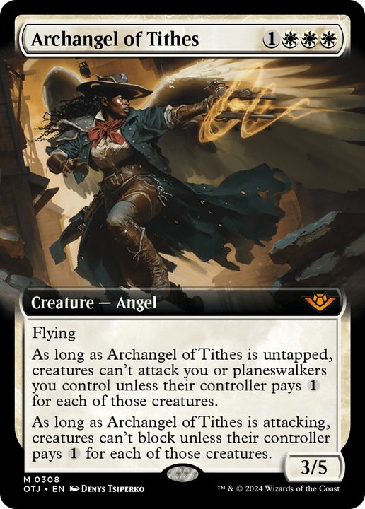 Archangel of Tithes in the group Magic the Gathering / Sets / Outlaws of Thunder Junction at Proxyprinters.com (95375)