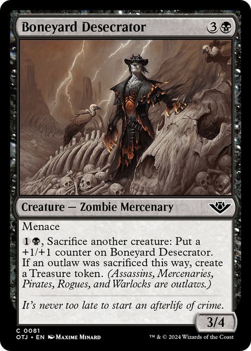 Boneyard Desecrator in the group Magic the Gathering / Sets / Outlaws of Thunder Junction at Proxyprinters.com (95380)