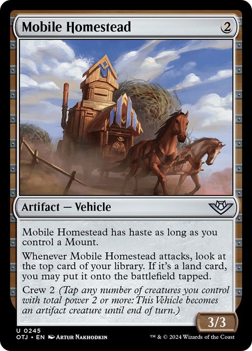 Mobile Homestead in the group Magic the Gathering / Sets / Outlaws of Thunder Junction at Proxyprinters.com (95385)