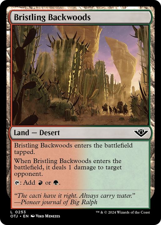 Bristling Backwoods in the group Magic the Gathering / Sets / Outlaws of Thunder Junction at Proxyprinters.com (95387)