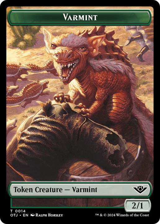 Varmint in the group Magic the Gathering / Sets / Outlaws of Thunder Junction Tokens at Proxyprinters.com (95413)