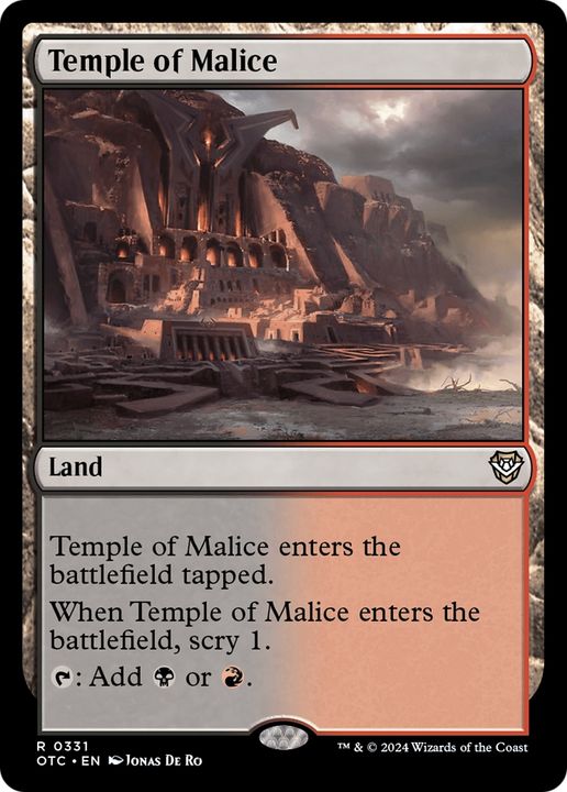 Temple of Malice in the group Magic the Gathering / Sets / Outlaws of Thunder Junction Commander at Proxyprinters.com (95434)