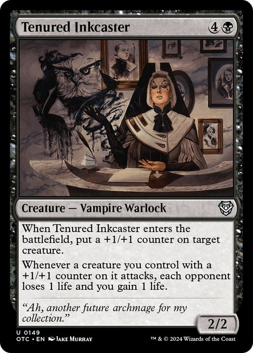 Tenured Inkcaster in the group Magic the Gathering / Types / Colors / Black at Proxyprinters.com (95435)