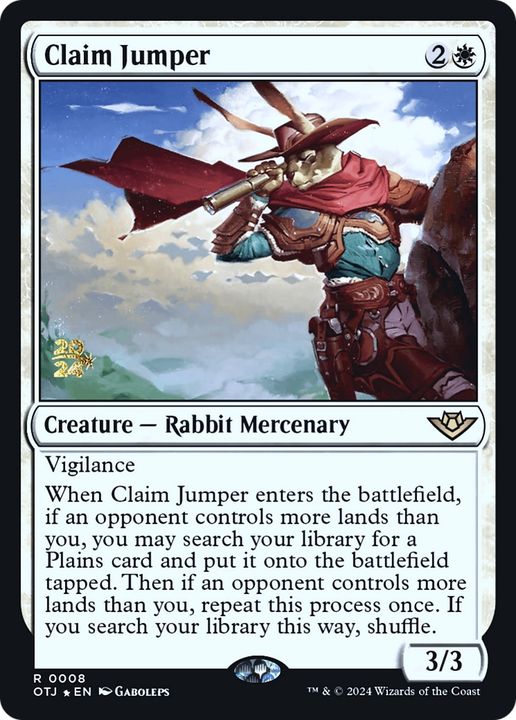 Claim Jumper in the group Magic the Gathering / Types / Colors / White at Proxyprinters.com (95503)