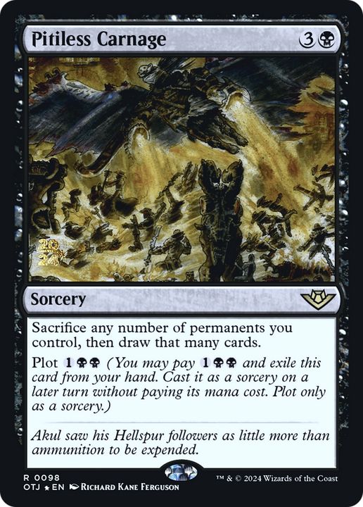 Pitiless Carnage in the group Magic the Gathering / Types / Colors / Black at Proxyprinters.com (95512)