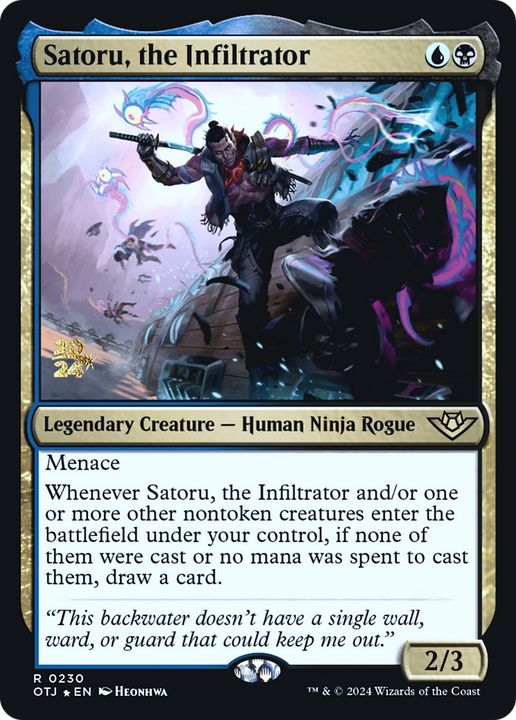 Satoru, the Infiltrator in the group Magic the Gathering / Sets / Outlaws of Thunder Junction Promos at Proxyprinters.com (95547)