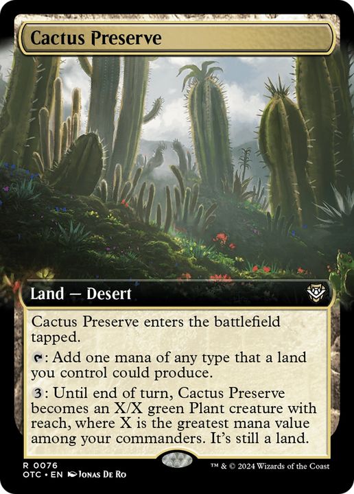 Cactus Preserve in the group Magic the Gathering / Sets / Outlaws of Thunder Junction Commander at Proxyprinters.com (95548)