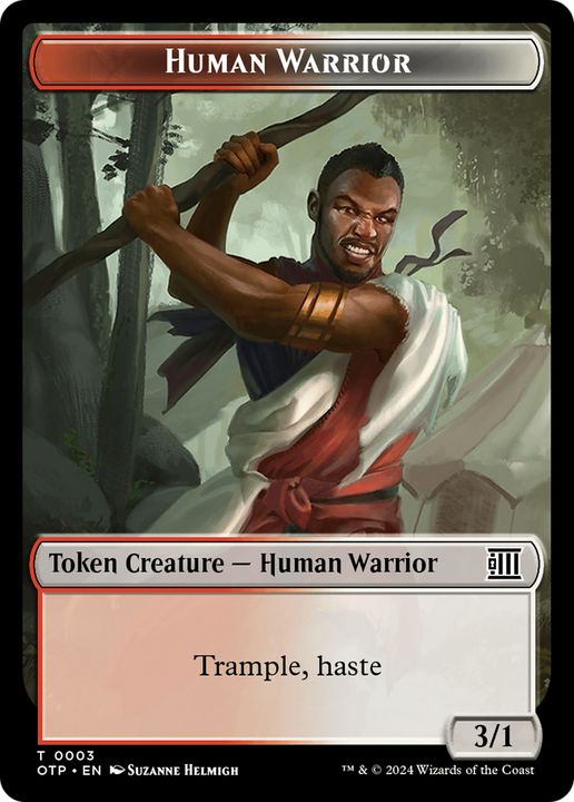 Human Warrior in the group Magic the Gathering / Sets / Breaking News Tokens at Proxyprinters.com (95597)