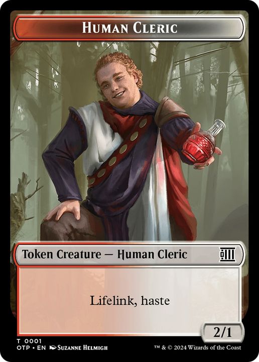 Human Cleric in the group Magic the Gathering / Sets / Breaking News Tokens at Proxyprinters.com (95615)