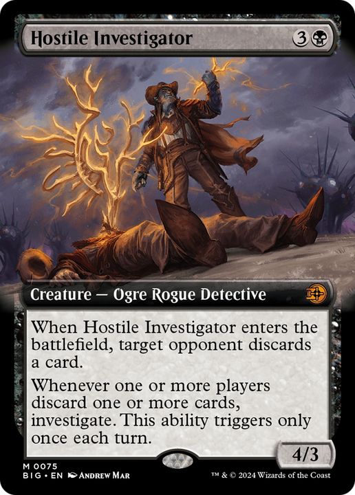 Hostile Investigator in the group Magic the Gathering / Sets / The Big Score at Proxyprinters.com (95646)