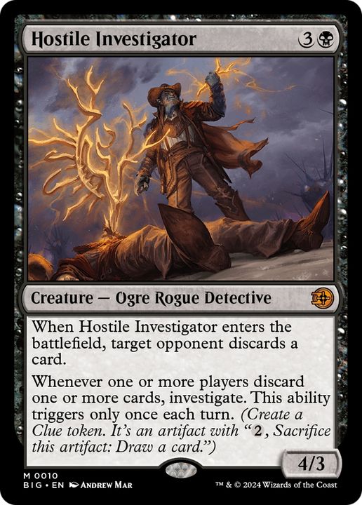 Hostile Investigator in the group Magic the Gathering / Sets / The Big Score at Proxyprinters.com (95653)