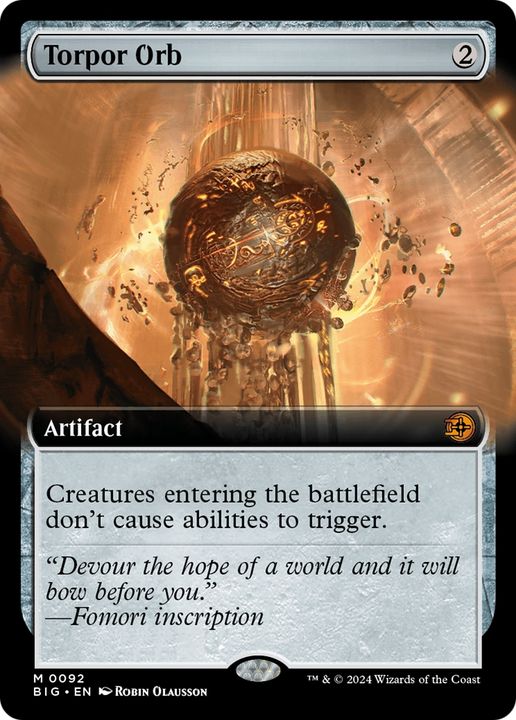 Torpor Orb in the group Magic the Gathering / Sets / The Big Score at Proxyprinters.com (95722)