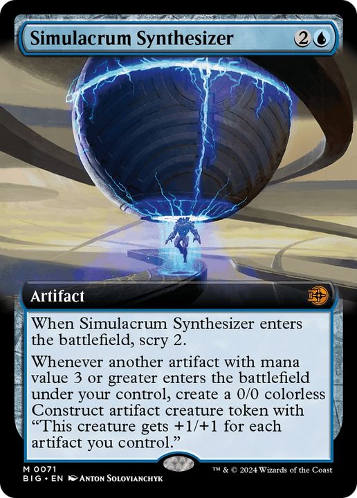 Simulacrum Synthesizer in the group Magic the Gathering / Sets / The Big Score at Proxyprinters.com (95736)