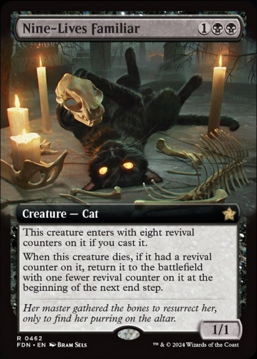 Nine-Lives Familiar in the group Magic the Gathering / Sets / Foundations at Proxyprinters.com (95751)