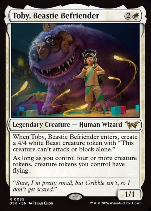 Toby, Beastie Befriender in the group Magic the Gathering / Sets / Duskmourn: House of Horror at Proxyprinters.com (95754)