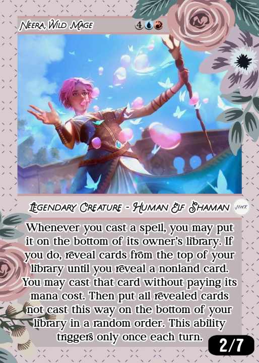 Neera, Wild Mage in the group Magic the Gathering / Sets / Custom Cards at Proxyprinters.com (95796)