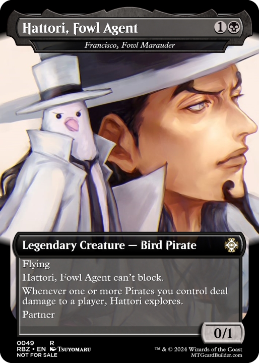 Hattori, Fowl Agent in the group Magic the Gathering / Sets / Custom Cards at Proxyprinters.com (95805)