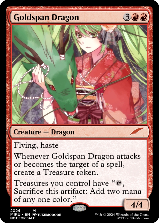 Goldspan Dragon in the group Magic the Gathering / Sets / Custom Cards at Proxyprinters.com (95837)