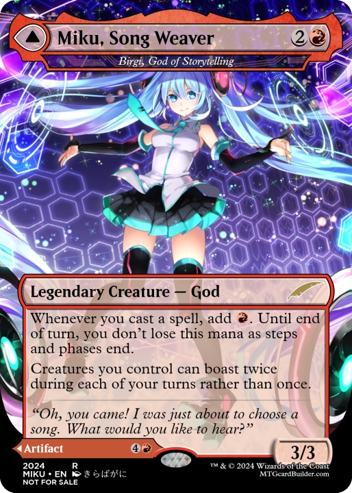 Miku, Song Weaver in the group Magic the Gathering / Types / Colors / Colorless at Proxyprinters.com (95841)