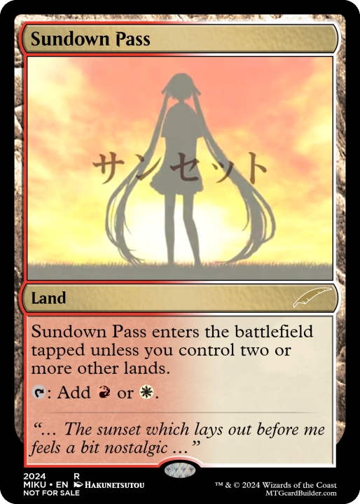 Sundown Pass in the group Magic the Gathering / Sets / Custom Cards at Proxyprinters.com (95851)