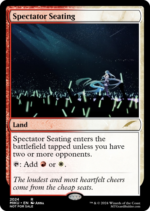 Spectator Seating in the group Magic the Gathering / Sets / Custom Cards at Proxyprinters.com (95853)