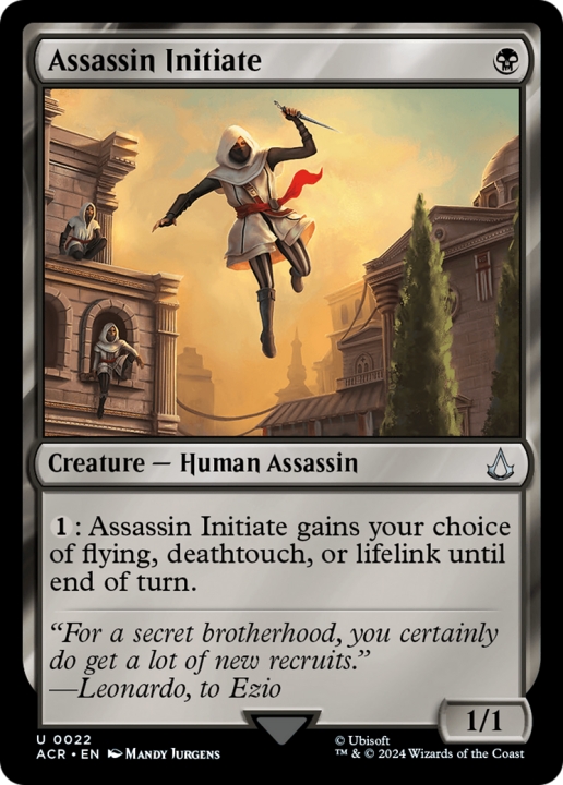 Assassin Initiate in the group Magic the Gathering / Sets / Assassin's Creed at Proxyprinters.com (95933)