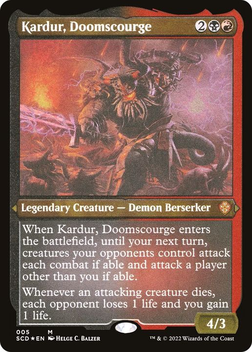 Kardur, Doomscourge in the group Magic the Gathering / Types / Colors / Multicolors / B, R at Proxyprinters.com (9595)