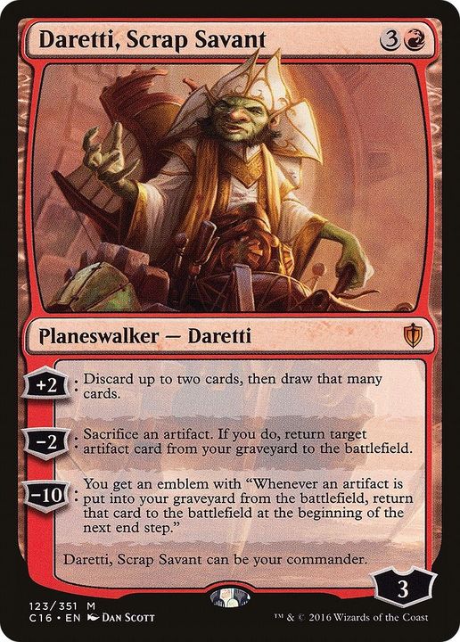 Daretti, Scrap Savant in the group Magic the Gathering / Types / Colors / Red at Proxyprinters.com (9596)